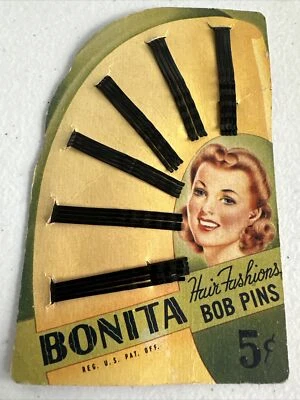 Bonita Hair Fashions Bobby Pins Package Original Box VTG 50's RARE! Original Pin - Image 1 of 4