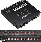4-Band Audio Equalizer with Built-In 2-Way Crossover, 9 Volts, 1/2 DIN, Re-Amp E