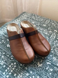 Damen PIKOLINOS Granda Braun Leder Clogs Pantoletten. Gr. 39 (8,5 US) - Bild 1 von 12