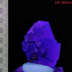 Fluorescent Fluorite translucent phantom cubic crystal cluster specimen 263ct - Bild 1 von 8