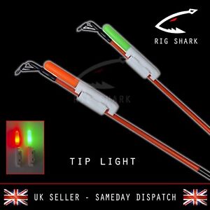 Rig Shark™ LED Sea Fishing Rod Tip Light Beach Caster Bite Alarm Glow Indicator