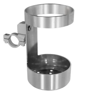 Jaulas para botellas de agua con manillar soporte para botellas de agua plateado para motocicleta scooter - Imagen 1 de 7
