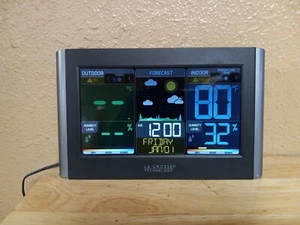 La Crosse Technology C85845 Wireless Color Weather Station No Outdoor Sensor - Picture 1 of 5