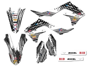 2022 KX 450 SR MERICA Grey Senge Graphics Kit Compatible with Kawasaki - Picture 1 of 10
