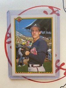 John Smoltz 1990 Bowman Atlanta Braves #10 Baseball Card, HOF