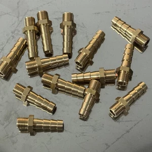Conector de cola de manguera de latón métrico de púas a macho - Imagen 1 de 1