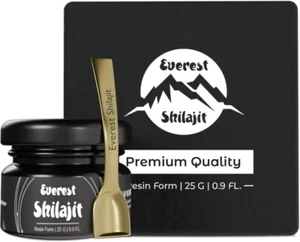 Everest Shilajit Resin High Potency Gold Grade for Men & Women| 85+ Trace best - Picture 1 of 5