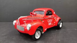 SUPERCAR COLLECTIBLES K.S. PITTMAN 1941 WILLYS GASSER RED 1/18 DIECAST DC - Picture 1 of 9