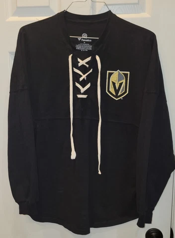 Las Vegas Golden Knights Women’s Medium Sweater Lace Up Black NHL Hockey Cover