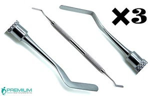 3 Pcs Heidemann No3 Double Ended 3mm Dental Composite Filling Instruments - Picture 1 of 4