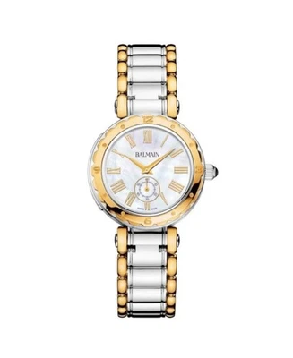 BALMAIN 女士模拟石英休闲手表经典礼服珍珠母表盘 Wate — 第 1/4 张图片