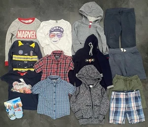 14x Jungen Kleiderpaket 92/98/104/110 Hemden T-Shirts Jacke Shorts - Bild 1 von 2