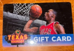 Tarjeta de regalo Michael Jordan Texas Roadhouse saldo de $0 baloncesto Chicago Bulls - Imagen 1 de 2