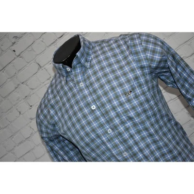 Southern Point Co. Camisa de vestir hombre talla pequeña puntero perro azul cuadros Foto 1 de 4