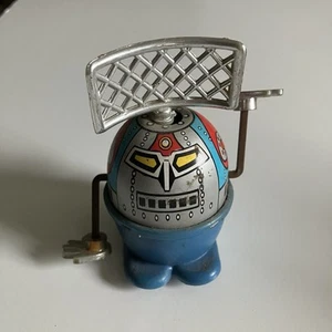 Moon Stroller Robot Tin Wind Up Toy Hong Kong 1970s Working Space Litho - Picture 1 of 4
