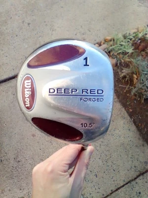 WILSON Deep Red 1 Driver 10.5 degree Forged Shaft R-Flex Graphite Golf RH 44" - Image 1 of 4