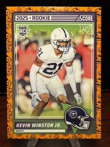 Kevin Winston Jr. Pumpkin Rookie Card-2025 Panini Score Titans Penn St. NFL RC - Picture 1 of 2