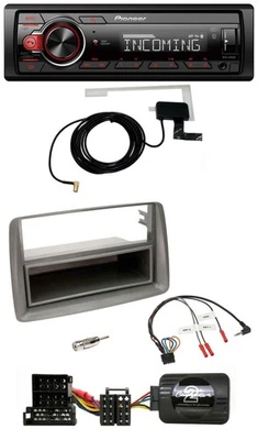 Pioneer USB Lenkrad DAB Bluetooth Autoradio für Alfa GT 147 Ablage silber - Bild 1 von 4