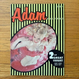 Adam Magazine Vol 1 No 2 2nd Issue Vintage Cheesecake Pinup RARE NICE - Picture 1 of 4