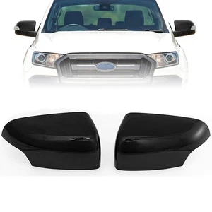 For Ford Ranger 2012-2022 W/ Indicators Model Rearview Mirror Cover Caps Glossy - Picture 1 of 9