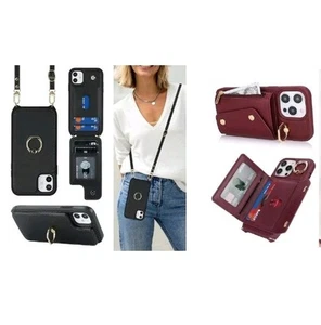 Cellphone Case Crossbody Wallet with Card Holder - Zipper Pocket - Photo 1 sur 1