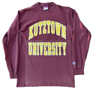 KUTZTOWN UNIVERSITY “BEARS”  ADULT SIZE  MEDIUM TWO SIDED  TEE SHIRT BY CHAMPION - Picture 1 of 5
