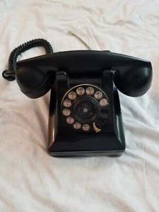 Vintage Northern Electric Rotary Dial Desk Phone 1960s Telephone - Black - Picture 1 of 11