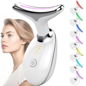 7 Color Light Based Facial and Neck Massager Face Massager Tool for Skin Care - Picture 1 of 4