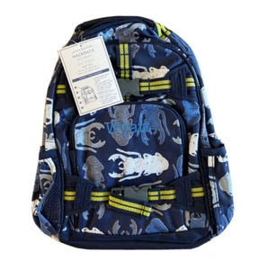 Neu! Pottery Barn Kids KLEINER Jungen RUCKSACK monogrammiert WYATT blau Insekt - Bild 1 von 2