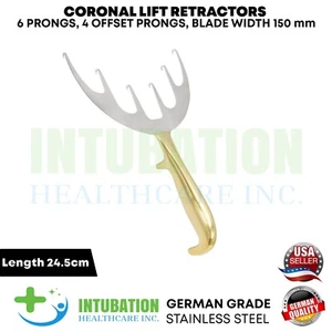 Coronal Lift Retraktoren 6 scharfe Zinken Brust plastische Chirurgie Werkzeuge 24 x 15 cm - Bild 1 von 3