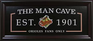 Baltimore Orioles Hombre Cueva Letrero Enmarcado Bordado Emblema de Equipo 2003 - Imagen 1 de 1