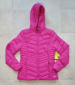 XERSION Women’s Small Pink Packable Lightweight Down Filled Hooded Puffer Jacket - Picture 1 of 8