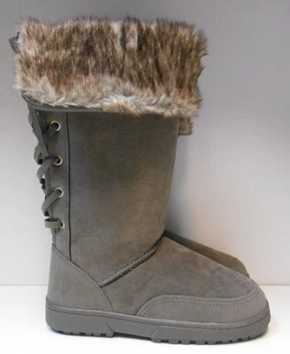 Botas Rampage para mujer 6 PARKER gris micro gamuza con cordones piel sintética precio de venta sugerido por el fabricante $80 usadas en excelente estado Foto 1 de 3