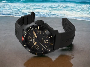 Lum-Tec M90 Automatic Dive watch, 26J, adjusted, w/ 2- year war. + 2 straps NEW - Picture 1 of 12