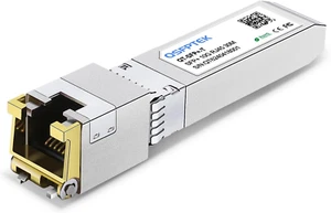 10GBASE-T SFP+ to RJ45 Transceiver, 10G Copper Module, Optical SFP RJ 45 10GB T - Photo 1/12