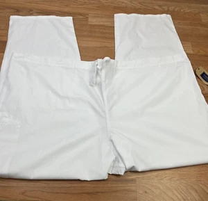 Cherokee Scrub Pants Unisex Plus Size 3xl White Style 4100 - Picture 1 of 11