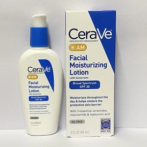 Cerave AM lozione idratante viso con estensione spf 30 idratante viso senza olio 3 once. - Foto 1 di 7