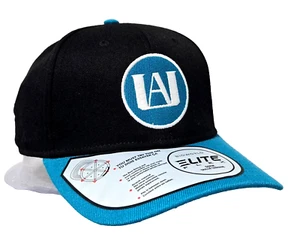My Hero Academia Snap Back Hat Cap Black Blue Bio World Elite Flex NEW - E5 - Picture 1 of 6
