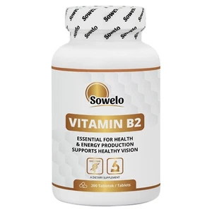 Vitamin B2 (Riboflavin) 40mg Tablets – High Potency & Premium Quality – Sowelo - Picture 1 of 9
