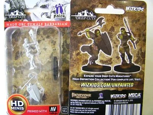 WZK72614 - Pathfinder Battles Deep Cuts - Unpainted Half-Orc Female Barbarian - Bild 1 von 1