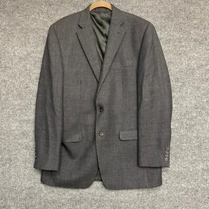 Chaps grau Zwei Knopf Herren Anzug Sakko Blazer Sport Mantel Größe 42 L 100% Wolle - Bild 1 von 21