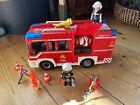 Playmobil Fire Engine With Water Cannon And Figures City Action 9464