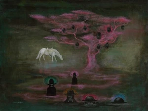 LEONORA CARRINGTON Poster or Canvas Print "Mi general aspirina y sus hombres" - Picture 1 of 1