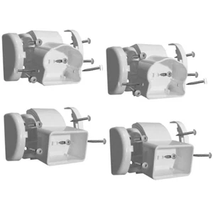 NEW Vinyl Traditional Stair Angle Bracket 4-PACK Railing Support 3-1/2 in x 3in - Picture 1 of 2