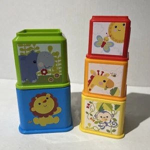 Stack & Explore Animal-Themed Colorful Blocks Baby Toy NEW Play Blocks Toddler - Picture 1 of 9