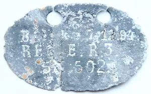 Prima guerra mondiale etichetta identificativa cane soldati tedeschi originale (502) - Foto 1 di 3