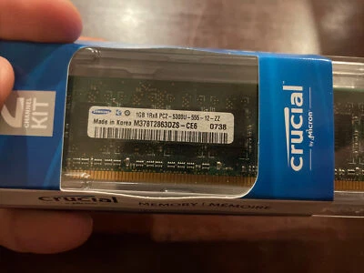 2 Samsung M378T2863DZS-CE6 1gb Ddr2 667mhz Pc2-5300 240pins READ DESCRIPTION - Image 1 of 4