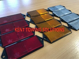 Reflectores perforados rectangulares transparentes X12 Radex Maypole rojo, ámbar 127 mm x 50 mm - Imagen 1 de 9