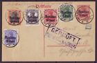 q3871/ German Occupation of Romania Upr. Stationery Censor Cover t/Germany 1918