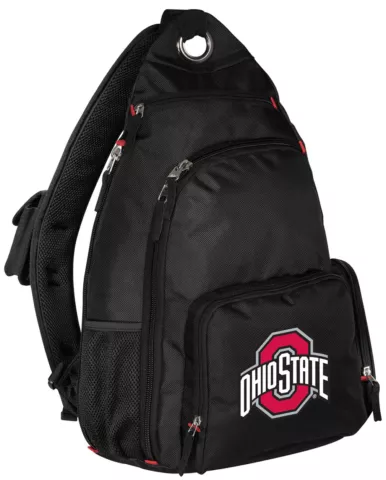 OSU Buckeyes Backpack COMFORTABLE CROSSBODY STYLE - LOADED with POCKETS! Cover